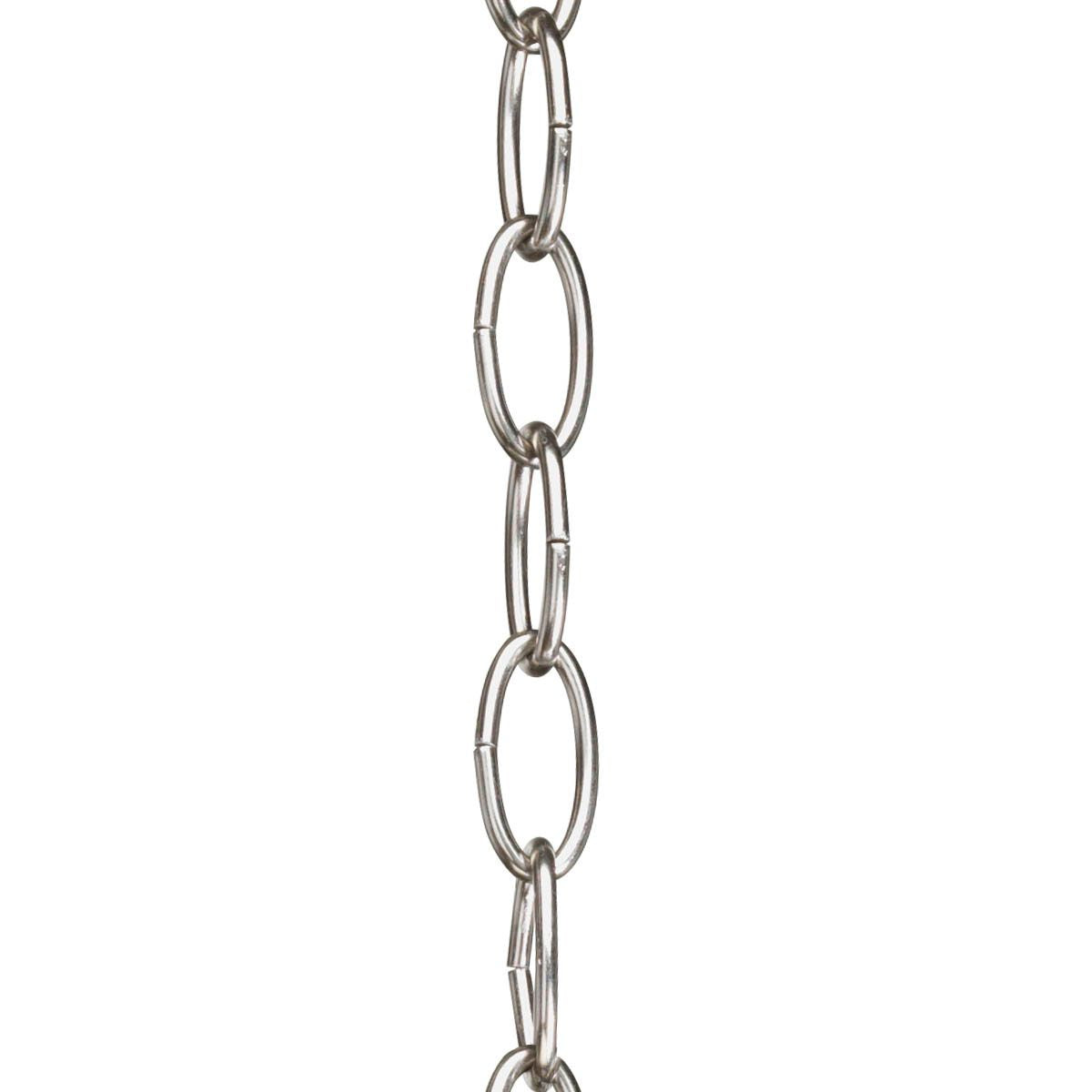 PROGRESS LIGHTING P8757-09 Brushed Nickel Accessory Chain - 10' of 9 Gauge Chain in Brushed Nickel