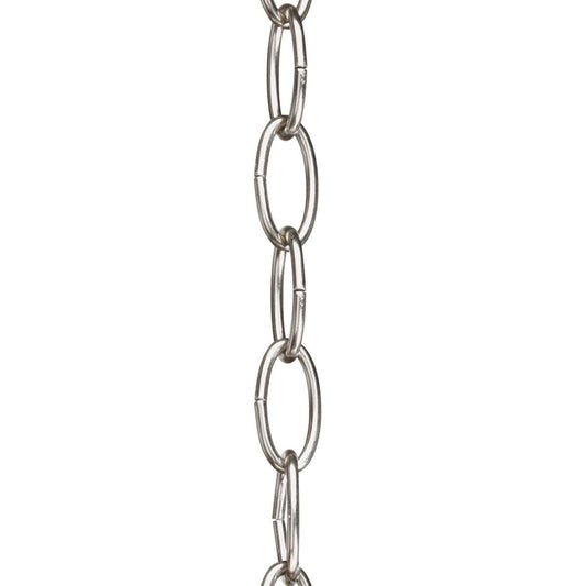 PROGRESS LIGHTING P8757-09 Brushed Nickel Accessory Chain - 10' of 9 Gauge Chain in Brushed Nickel