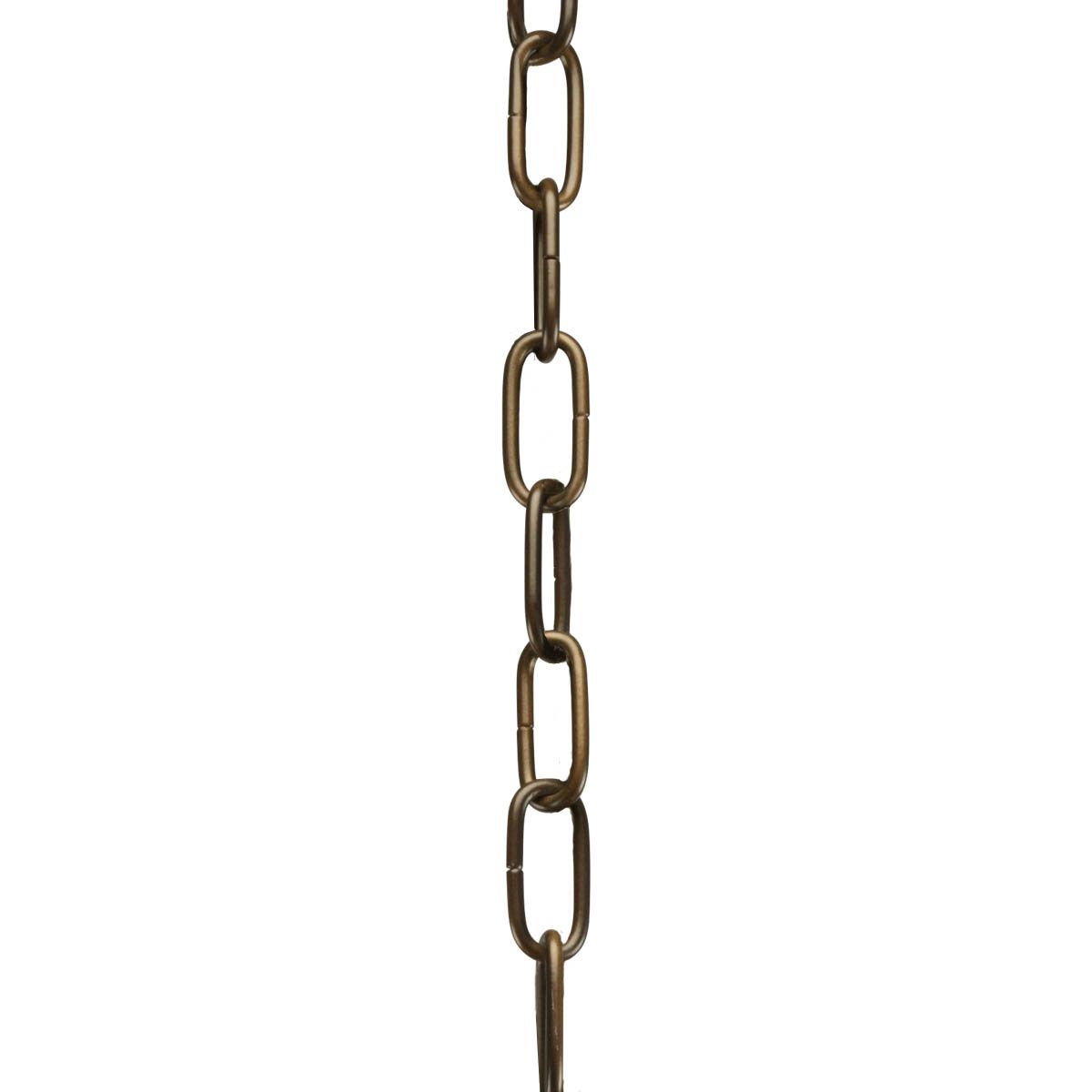 PROGRESS LIGHTING P8757-108 Oil Rubbed Bronze Accessory Chain - 10' of 9 Gauge Chain in Oil Rubbed Bronze