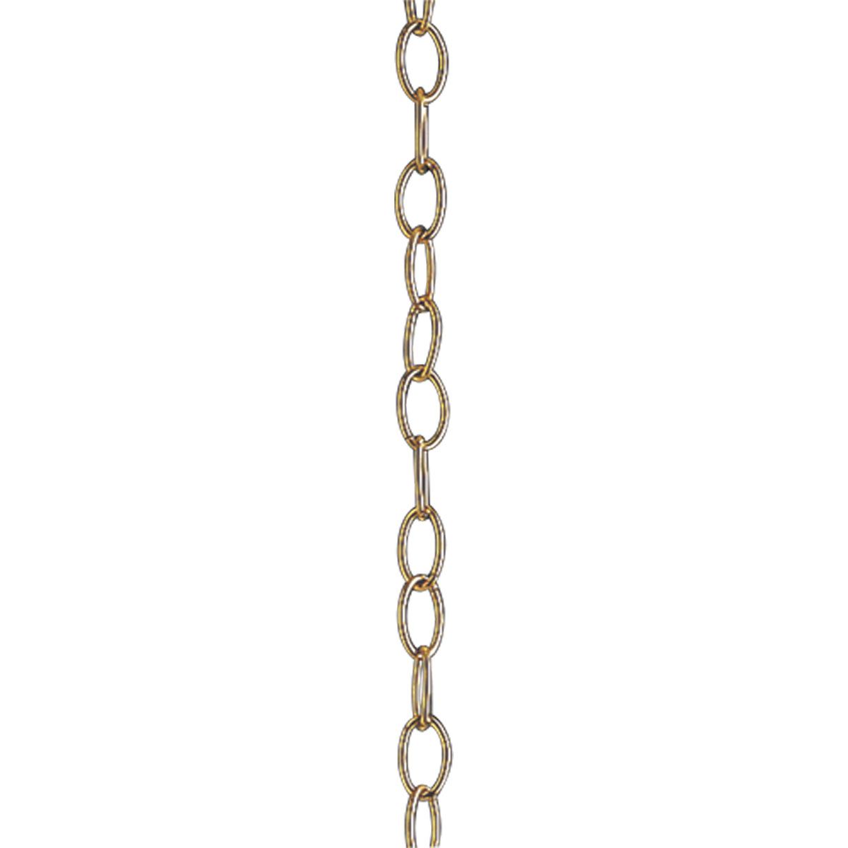 PROGRESS LIGHTING P8757-10 Polished Brass Accessory Chain - 10' of 9 Gauge Chain in Polished Brass
