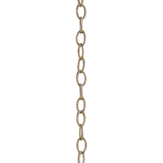 PROGRESS LIGHTING P8757-10 Polished Brass Accessory Chain - 10' of 9 Gauge Chain in Polished Brass