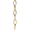 PROGRESS LIGHTING P8757-137 Natural Brass Accessory Chain - 10' of 9 Gauge Chain in Natural Brass