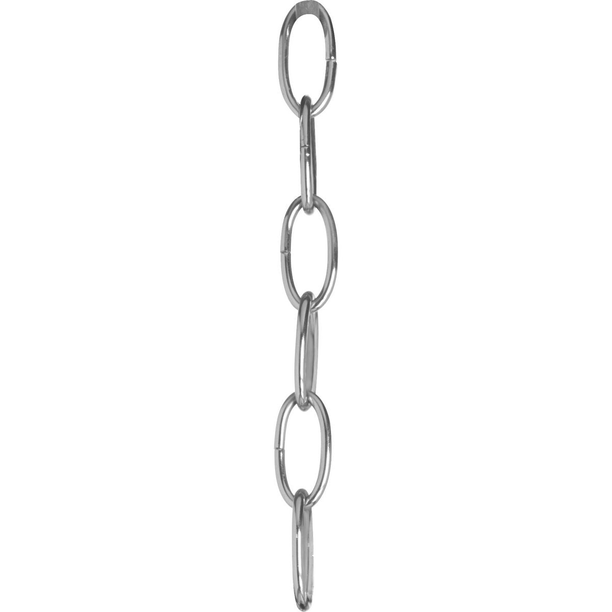 PROGRESS LIGHTING P8757-15 Polished Chrome Accessory Chain - 10' of 9 Gauge Chain in Polished Chrome