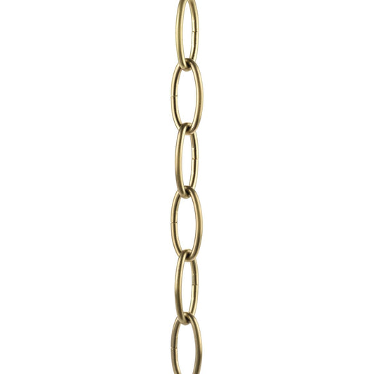 PROGRESS LIGHTING P8758-163 Vintage Brass Accessory Chain - 48-inch of 9 Gauge Chain in Vintage Brass