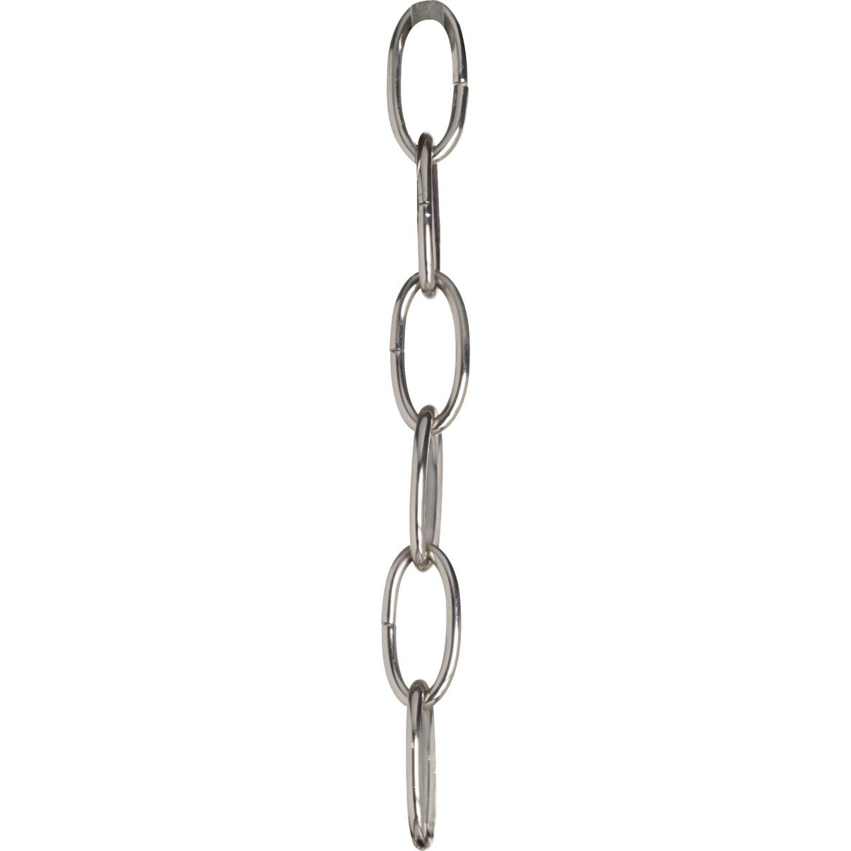 PROGRESS LIGHTING P8759-104 Polished Nickel Accessory Chain - 10' of 6 Gauge Chain in Polished Nickel