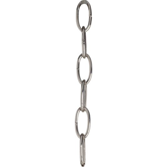 PROGRESS LIGHTING P8759-104 Polished Nickel Accessory Chain - 10' of 6 Gauge Chain in Polished Nickel