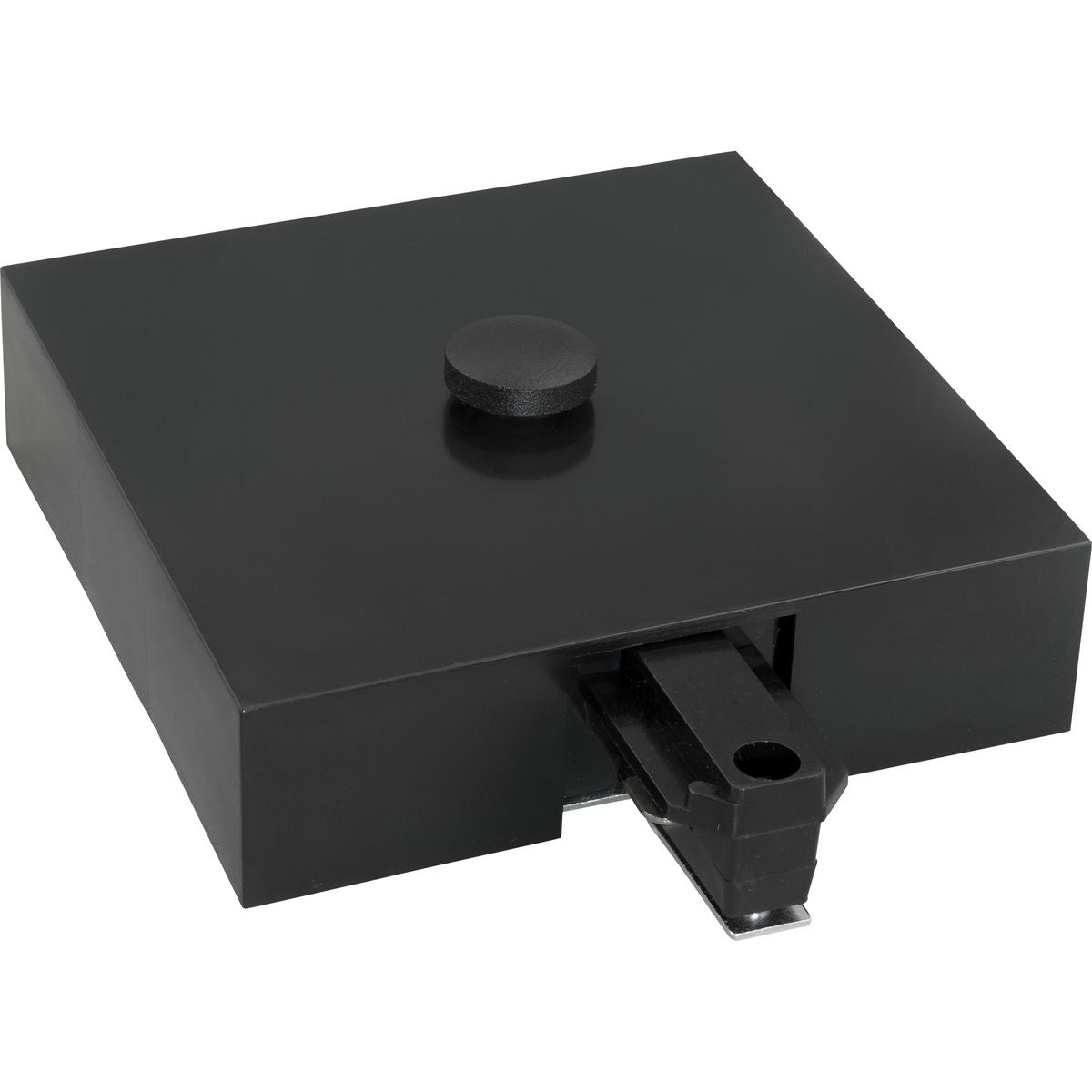 PROGRESS LIGHTING P8760-31 Black Alpha Trak T-Bar end feed with canopy cover