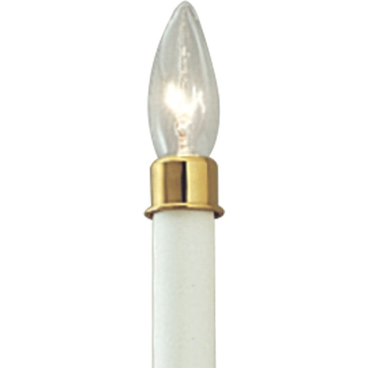 PROGRESS LIGHTING P8788-10 Polished Brass Polished Solid Brass Candle-Cap Accessory for Chandeliers