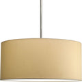 PROGRESS LIGHTING P8825-01 Beige Silk Markor Collection 22" Drum Shade for Use with Markor Pendant Kit
