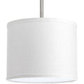 PROGRESS LIGHTING P8828-30 Summer Linen Markor Collection 10" Drum Shade for Use with Markor Pendant Kit