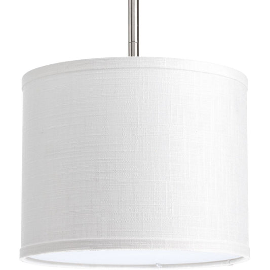 PROGRESS LIGHTING P8828-30 Summer Linen Markor Collection 10" Drum Shade for Use with Markor Pendant Kit