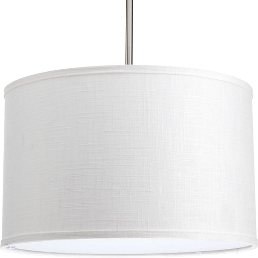 PROGRESS LIGHTING P8829-30 Summer Linen Markor Collection 16" Drum Shade for Use with Markor Pendant Kit