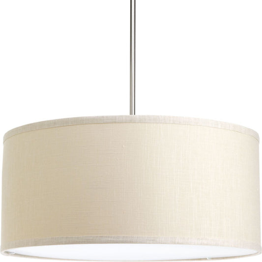 PROGRESS LIGHTING P8830-59 Harvest Linen Markor Collection 22" Drum Shade for Use with Markor Pendant Kit