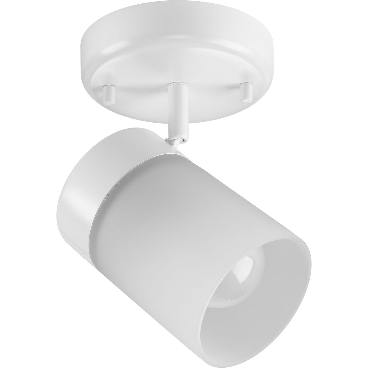 PROGRESS LIGHTING P900011-028 Satin White Ridgecrest Collection Satin White One-Head Multi-Directional Track