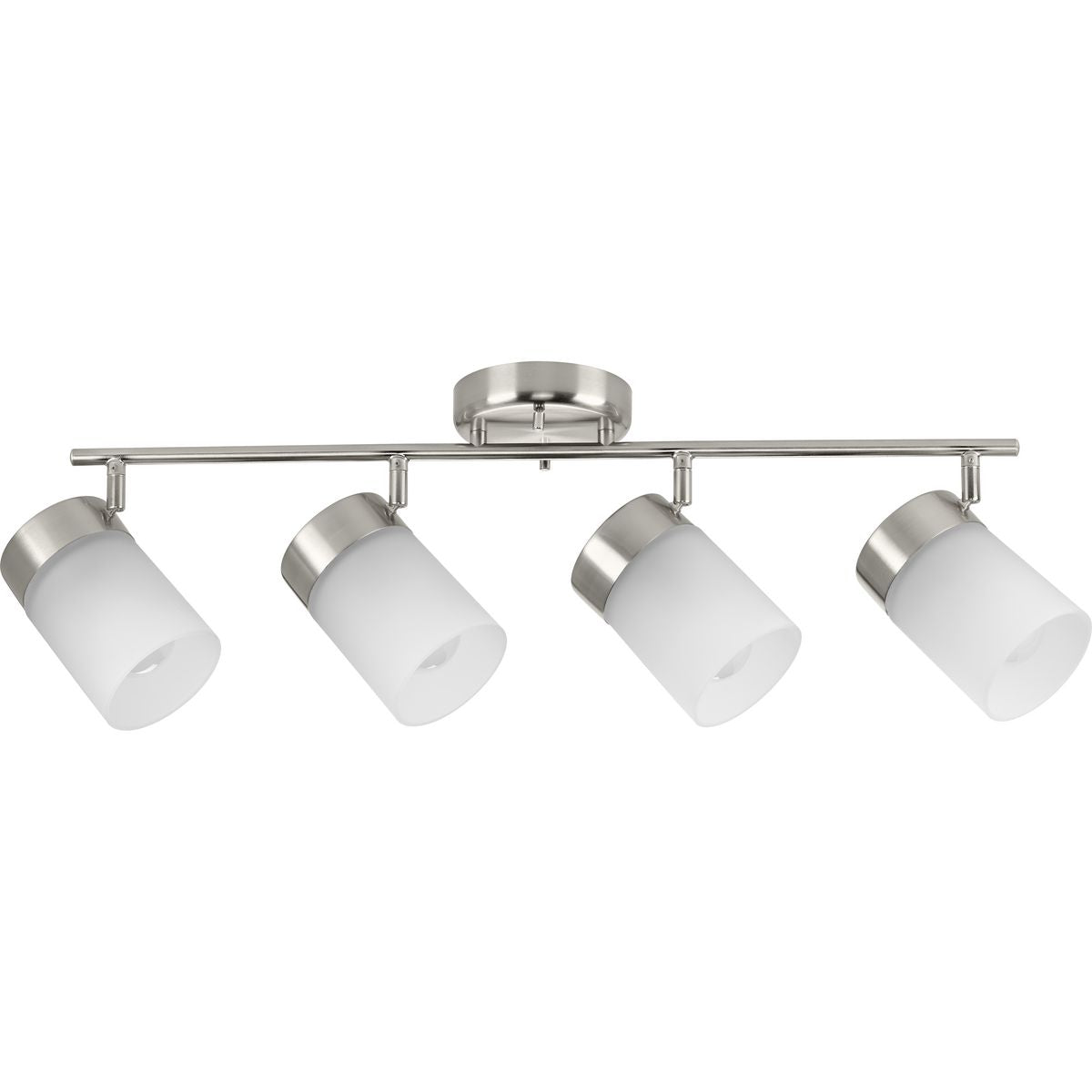 PROGRESS LIGHTING P900012-009 Brushed Nickel Ridgecrest Collection Brushed Nickel Four-Head Multi-Directional Track