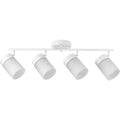 PROGRESS LIGHTING P900012-028 Satin White Ridgecrest Collection Satin White Four-Head Multi-Directional Track
