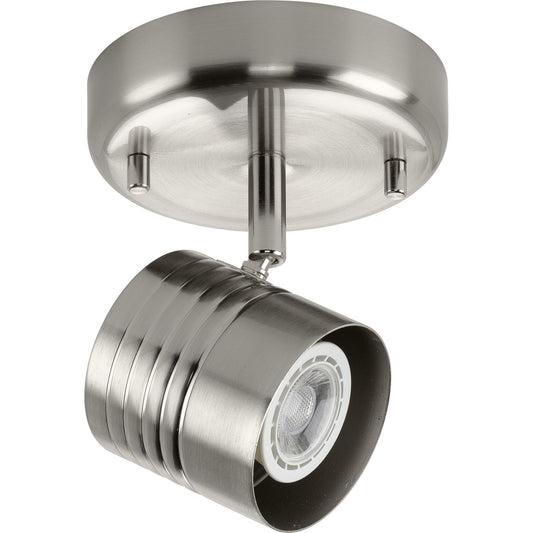 PROGRESS LIGHTING P900013-009 Brushed Nickel Kitson Collection Brushed Nickel One-Head Multi-Directional Track