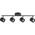 PROGRESS LIGHTING P900014-031 Black Kitson Collection Black Four-Head Multi-Directional Track