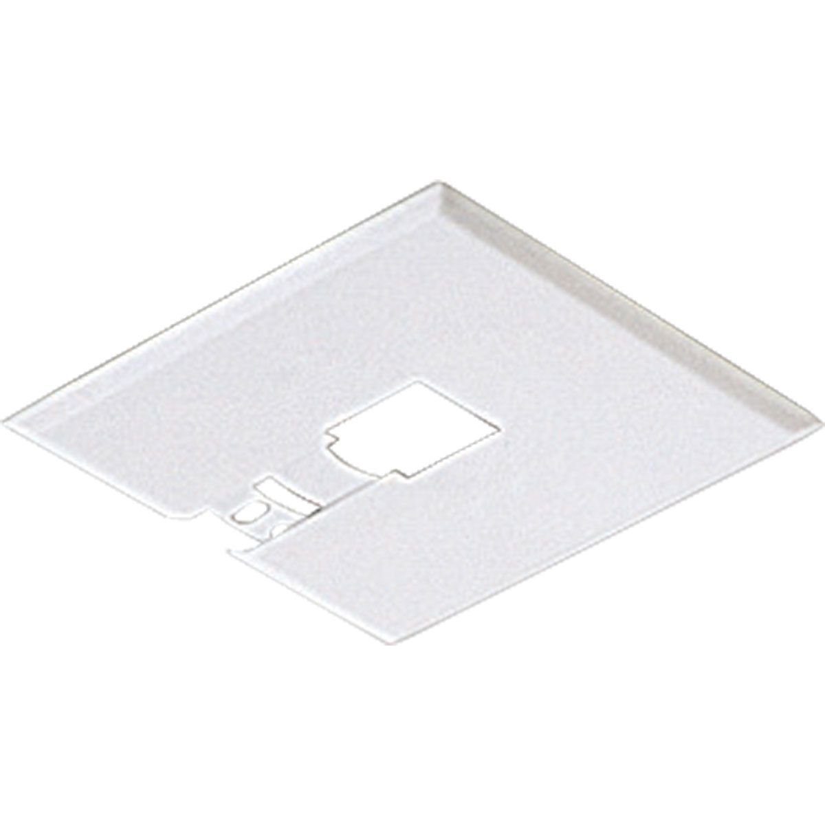 PROGRESS LIGHTING P9107-28 White Alpha Trak Canopy Kit Flush Mount