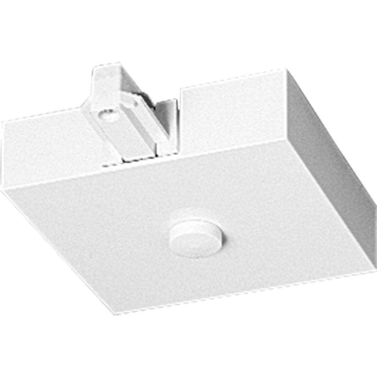 PROGRESS LIGHTING P9109-28 White Alpha Trak T-Bar End Feed with Canopy Cover