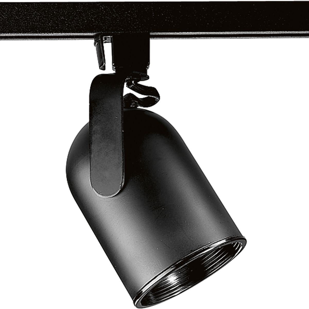 PROGRESS LIGHTING P9203-31 Black Alpha Trak Collection Round Back Universal Track Head