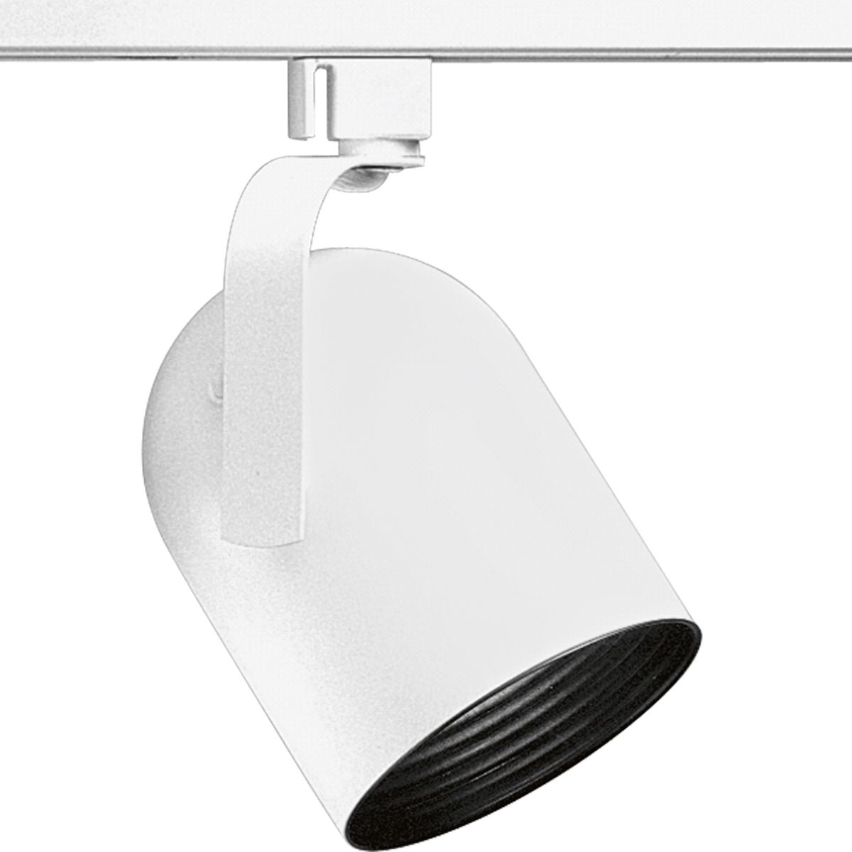 PROGRESS LIGHTING P9204-28 White Alpha Trak Collection Round Back Universal Track Head
