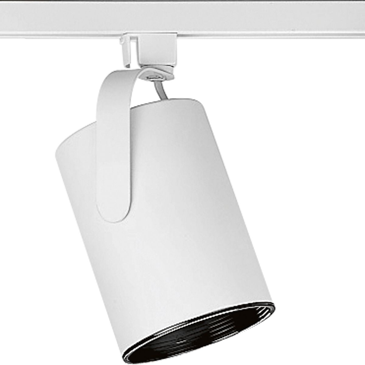 PROGRESS LIGHTING P9206-28 White Alpha Trak Collection Flat Back Universal Track Head