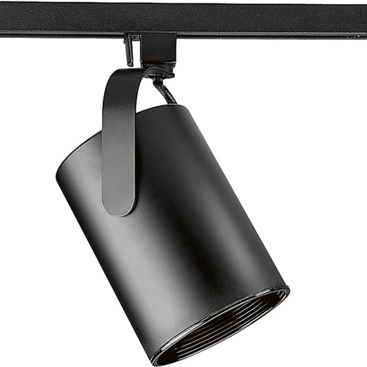 PROGRESS LIGHTING P9206-31 Black Alpha Trak Collection Flat Back Universal Track Head