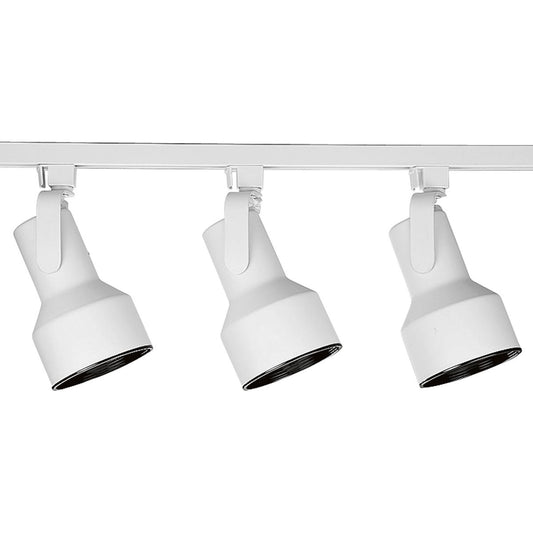 PROGRESS LIGHTING P9215-28 White Alpha Trak Three-Light Flair Track Kit