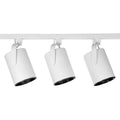 PROGRESS LIGHTING P9216-28 White Alpha Trak Three-Light Flatback Track Kit