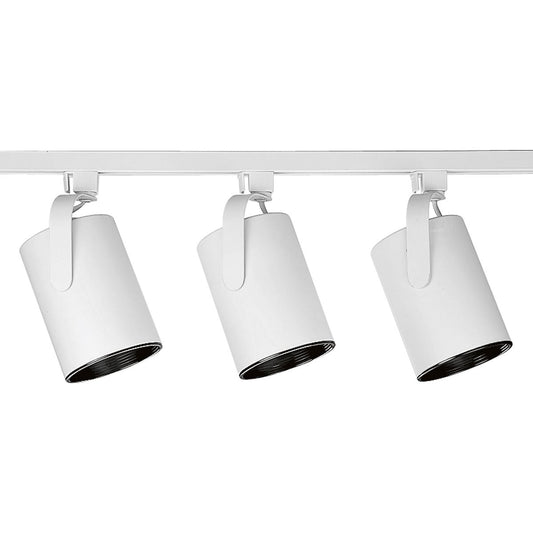 PROGRESS LIGHTING P9216-28 White Alpha Trak Three-Light Flatback Track Kit