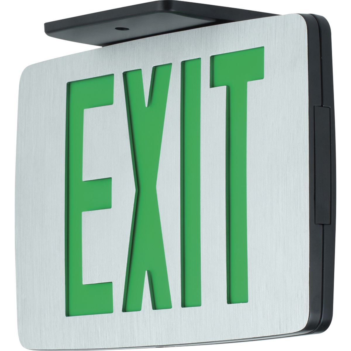 PROGRESS LIGHTING PEALE-DG-EM-16 Brushed Aluminum Thin Die-Cast LED Emergency Exit