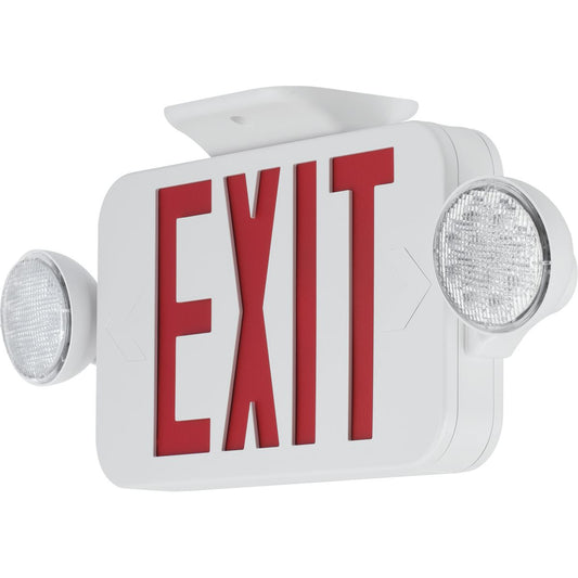 PROGRESS LIGHTING PECUE-UR-30 White LED Combination Exit/Emergency Light