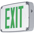 PROGRESS LIGHTING PEWLE-SG-30 White Wet Location LED Emergency Exit Sign Single Face Green Letter