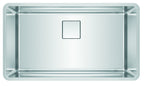 FRANKE PTX110-31-WKC Pescara 32.5-in. x 18.5-in. 18 Gauge Stainless Steel Undermount Single Bowl Kitchen Sink - PTX110-31 In Pearl