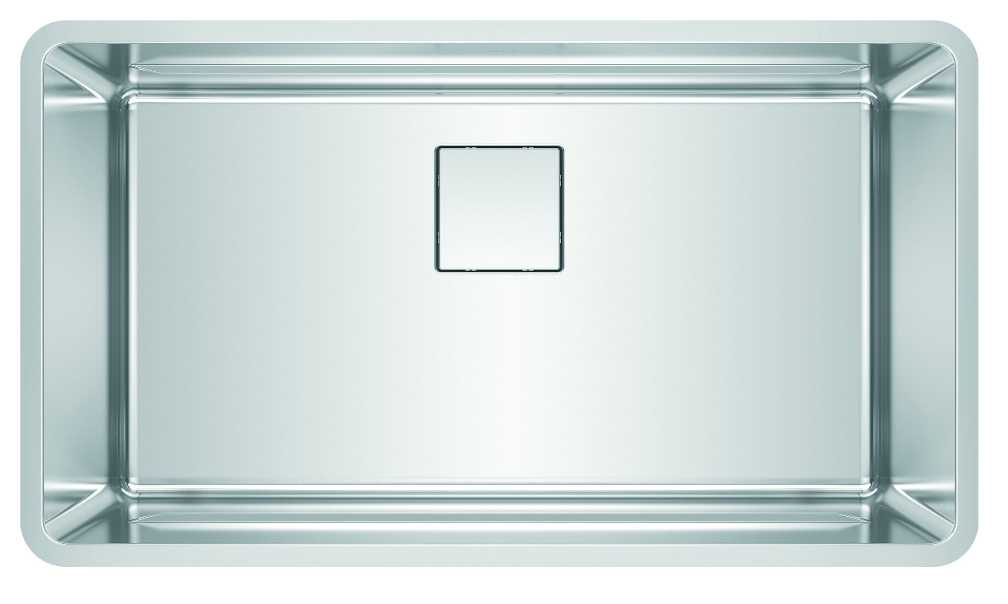 FRANKE PTX110-31-WKC Pescara 32.5-in. x 18.5-in. 18 Gauge Stainless Steel Undermount Single Bowl Kitchen Sink - PTX110-31 In Pearl