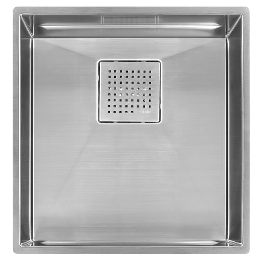 FRANKE PKX11016 Peak 17-in. x 18-in. 16 Gauge Stainless Steel Undermount Single Bowl Kitchen Sink - PKX11016 In Diamond