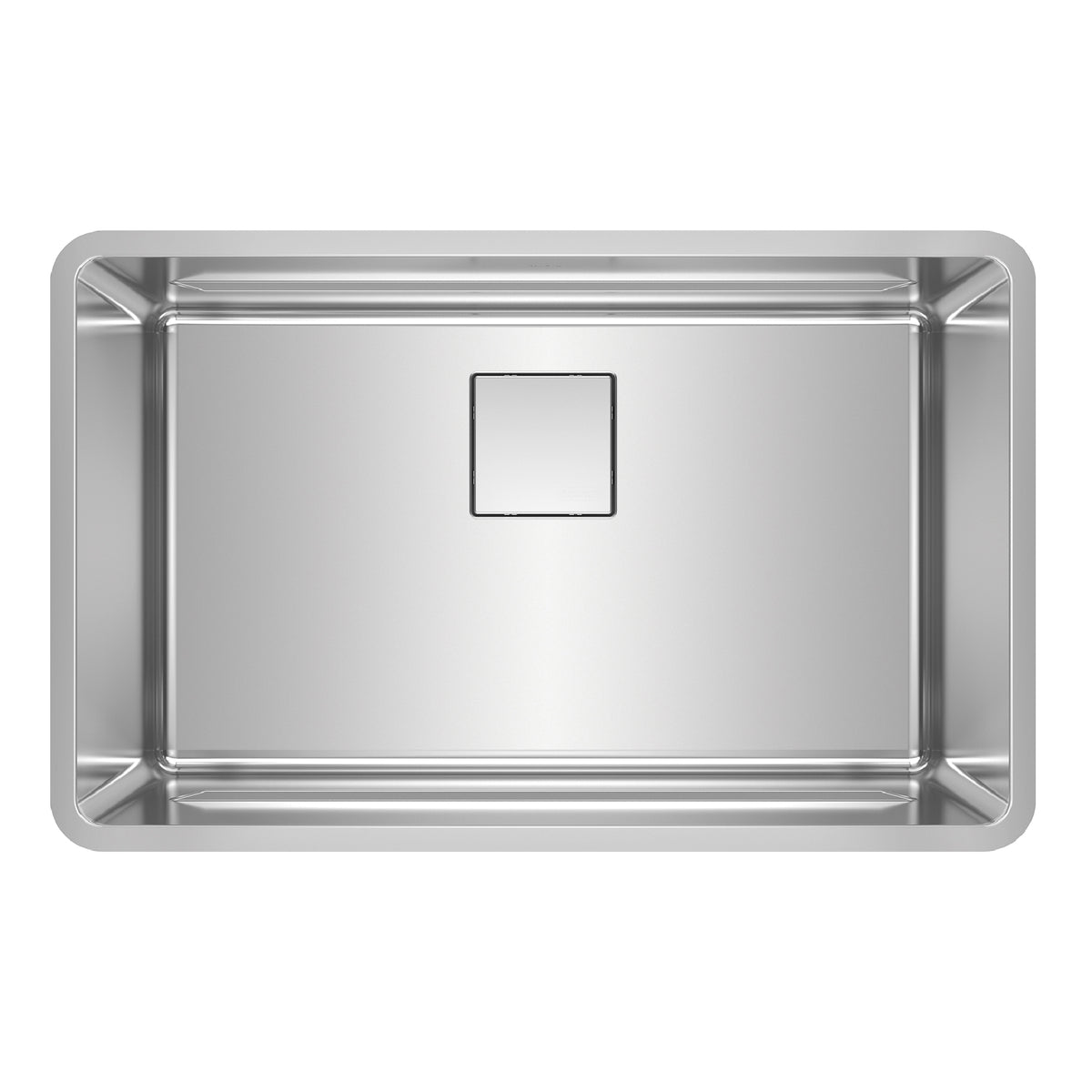FRANKE PTX110-28 Pescara 29.5-in. x 18.5-in. 18 Gauge Stainless Steel Undermount Single Bowl Kitchen Sink - PTX110-28 In Pearl