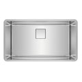 FRANKE PTX110-31 Pescara 32.5-in. x 18.5-in. 18 Gauge Stainless Steel Undermount Single Bowl Kitchen Sink - PTX110-31 In Pearl