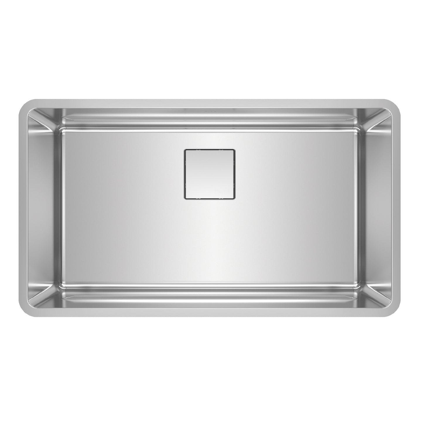 FRANKE PTX110-31 Pescara 32.5-in. x 18.5-in. 18 Gauge Stainless Steel Undermount Single Bowl Kitchen Sink - PTX110-31 In Pearl