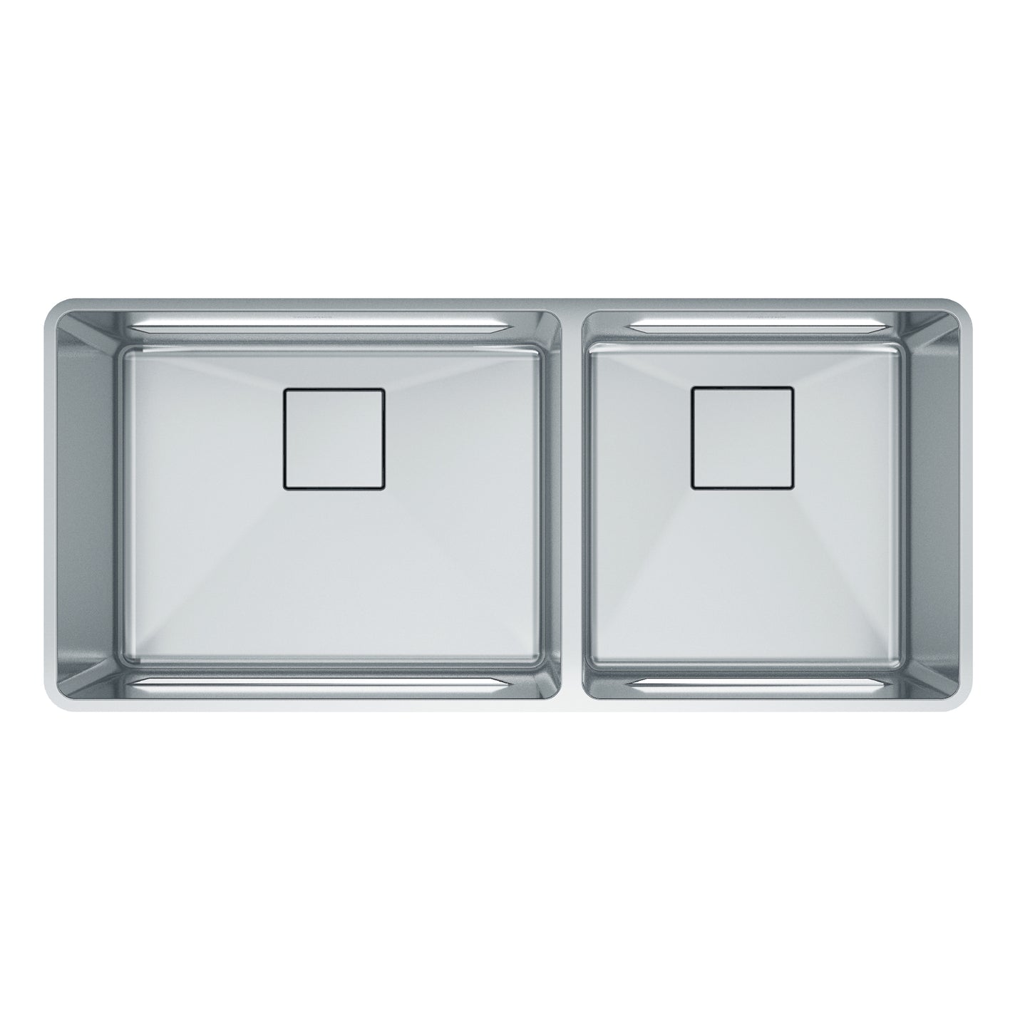 FRANKE PTX160-40 Pescara 41-in. x 18-in. 18 Gauge Stainless Steel Undermount Double Bowl Kitchen Sink - PTX160-40 In Pearl