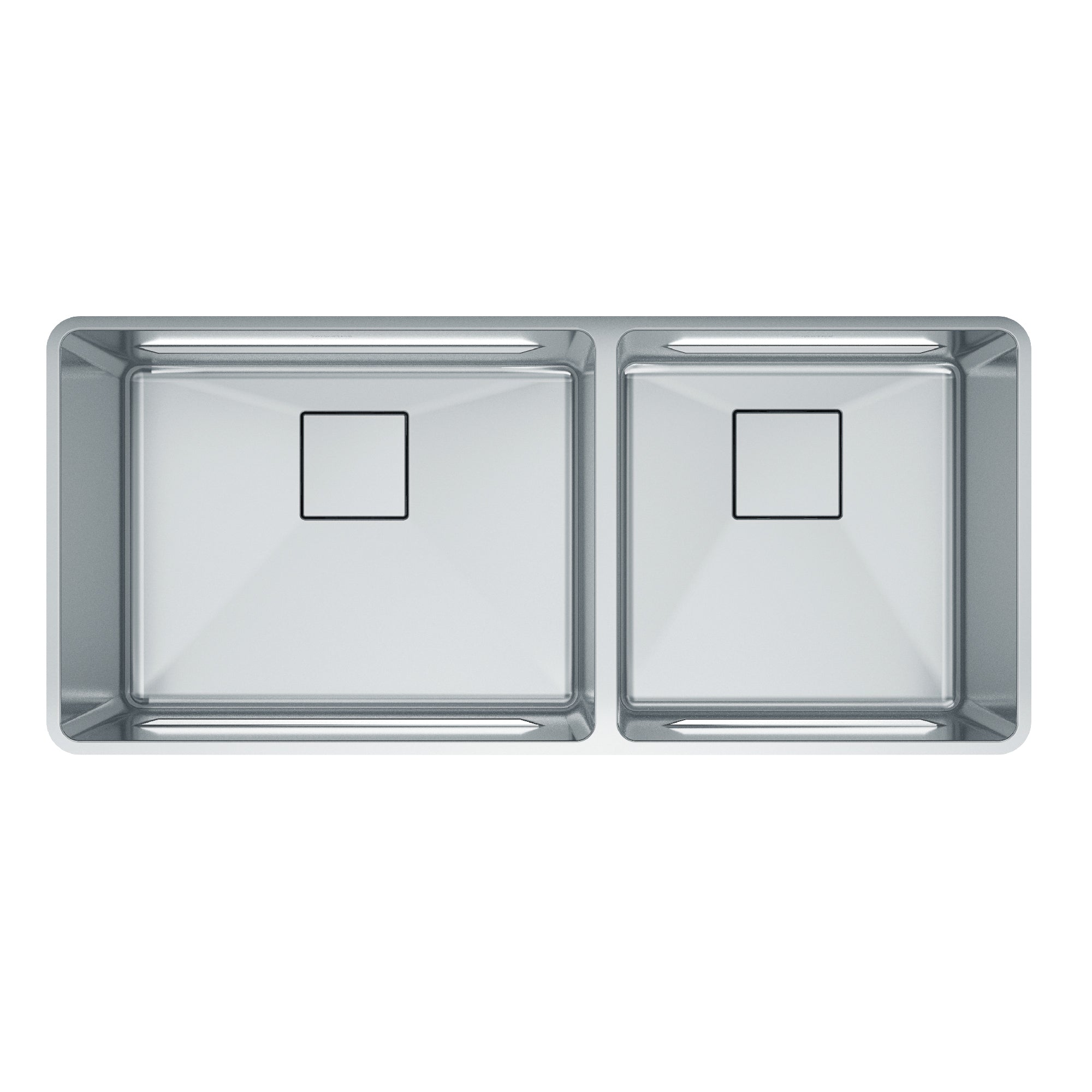 FRANKE PTX160-40 Pescara 41-in. x 18-in. 18 Gauge Stainless Steel Undermount Double Bowl Kitchen Sink - PTX160-40 In Pearl