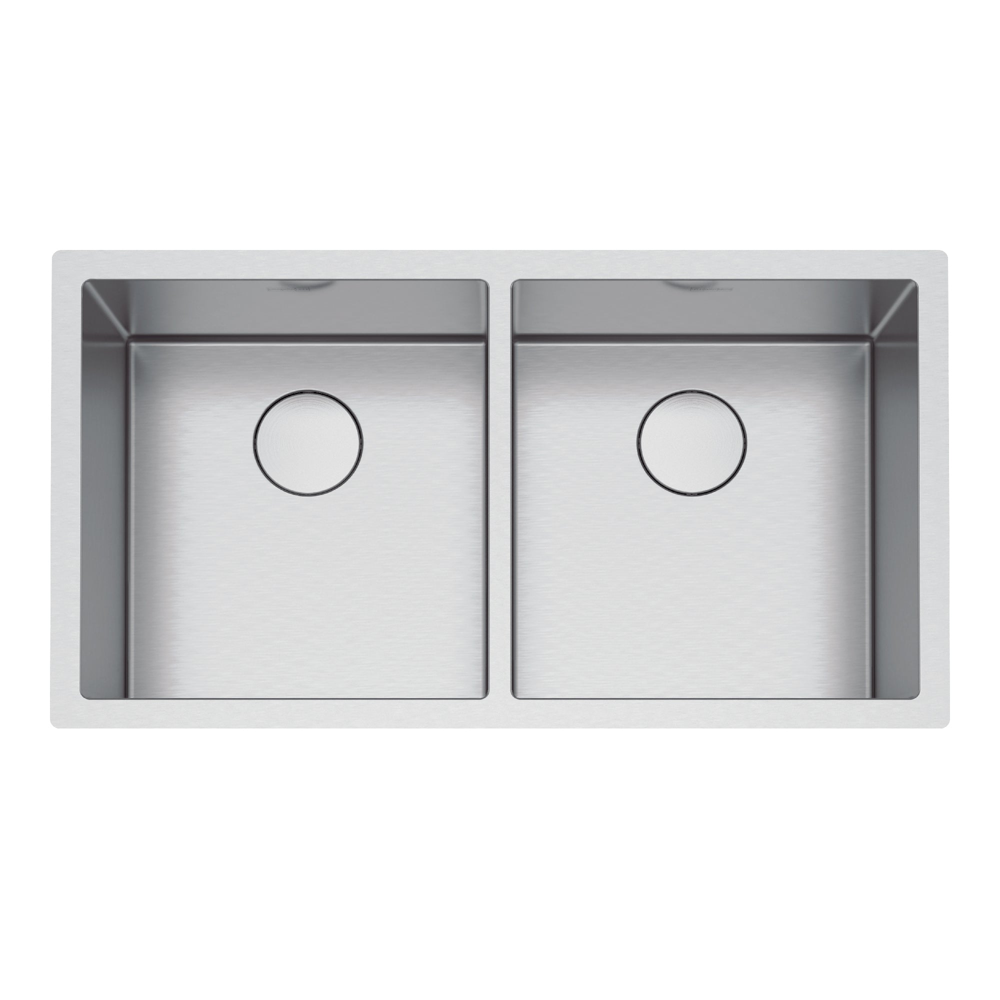 FRANKE PS2X120-16-16 Professional 2.0 35.5-in.. x 19.5-in. 16 Gauge Stainless Steel Undermount Double Bowl Kitchen Sink - PS2X120-16-16 In Diamond