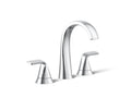 KOHLER K-R30579-4D-CP Cursiva Widespread Bathroom Sink Faucet, 1.2 Gpm - Polished Chrome