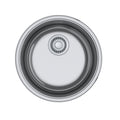 FRANKE RBX110-S Rotondo 17.0-in. x 7.0-in. 20 Gauge Stainless Steel Dual Mount Single Bowl Kitchen Sink