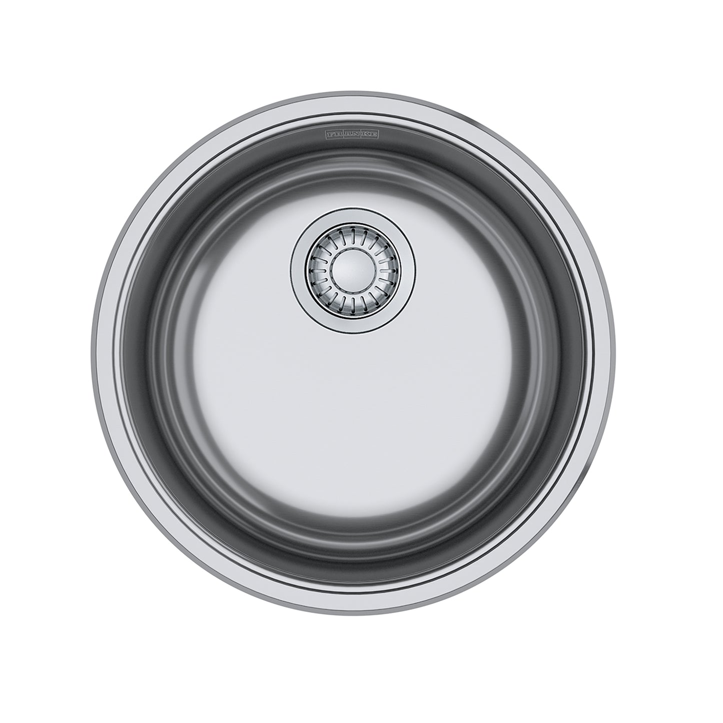 FRANKE RBX110-S Rotondo 17.0-in. x 7.0-in. 20 Gauge Stainless Steel Dual Mount Single Bowl Kitchen Sink