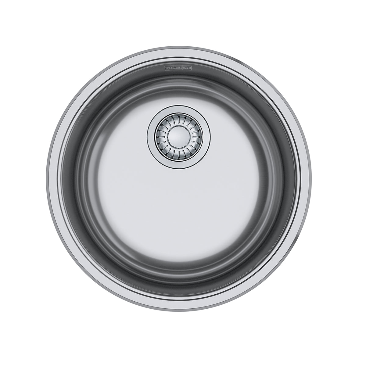 FRANKE RBX110-S Rotondo 17.0-in. x 7.0-in. 20 Gauge Stainless Steel Dual Mount Single Bowl Kitchen Sink