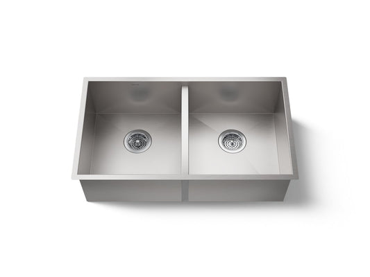 KOHLER K-RH20909-NA Lyric 32" undermount double-bowl kitchen sink - Stainless Steel