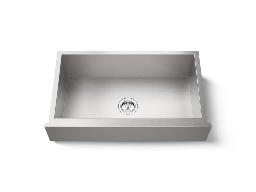 KOHLER K-RH20910-NA Lyric 34" Undermount Single-Bowl Farmhouse Kitchen Sink - Stainless Steel