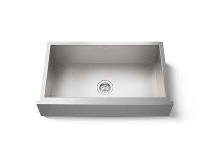 KOHLER K-RH20910-NA Lyric 34" undermount single-bowl farmhouse kitchen sink - Stainless Steel